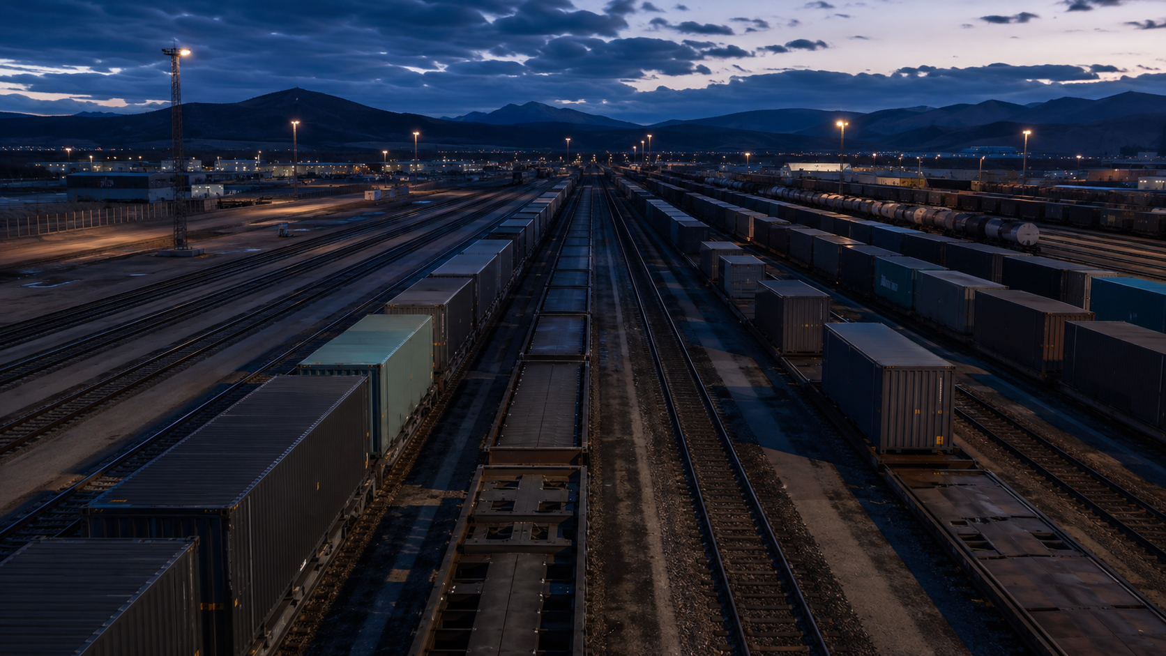 Illustrative freight siding